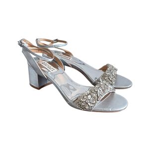 Badgley Mischka Embellished Block Heels